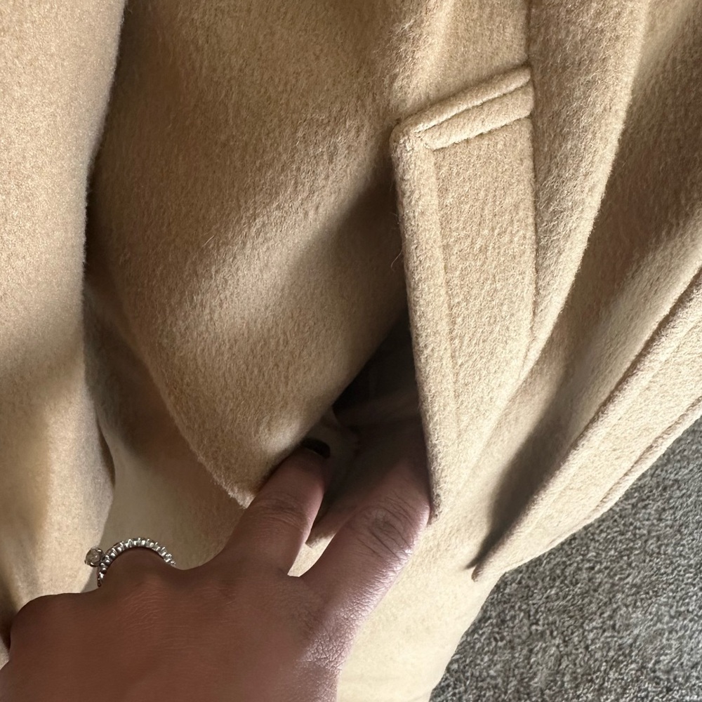 Pendleton 100% Virgin Wool Long Coat in Tan - Picture 4 of 10